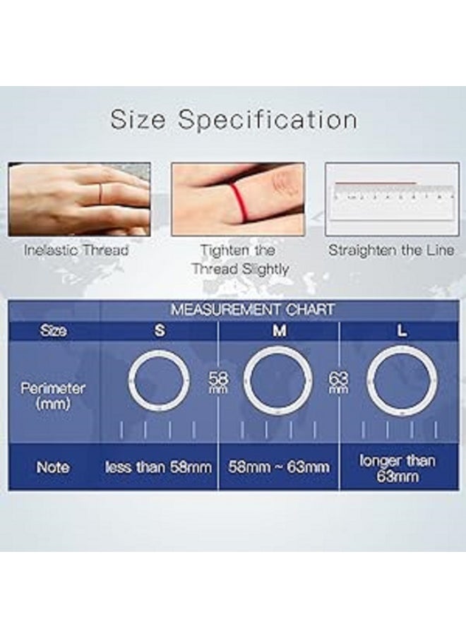 Smart Ring R5 Newest Intelligent Wearable Device Build-in 6 RFID Cards 128GB Wireless Disk Sharing 2 Health Stones NFC Functions for iPhone Android Size: L (Perimeter longer than 63mm, Diameter 20mm)