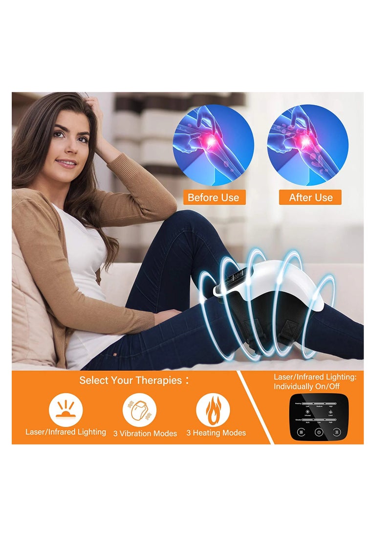 Generic Wireless Knee Massager, Infrared Heat and Vibration Knee Pain Relief for Swelling Stiff Joints, Stretched Ligament and Muscles Injuries  - Image 2