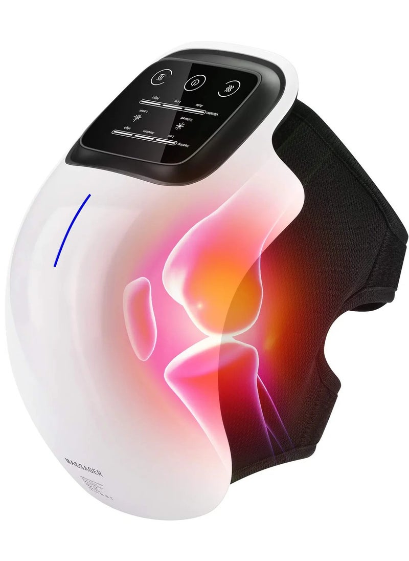 Generic Wireless Knee Massager, Infrared Heat and Vibration Knee Pain Relief for Swelling Stiff Joints, Stretched Ligament and Muscles Injuries  - Image 1