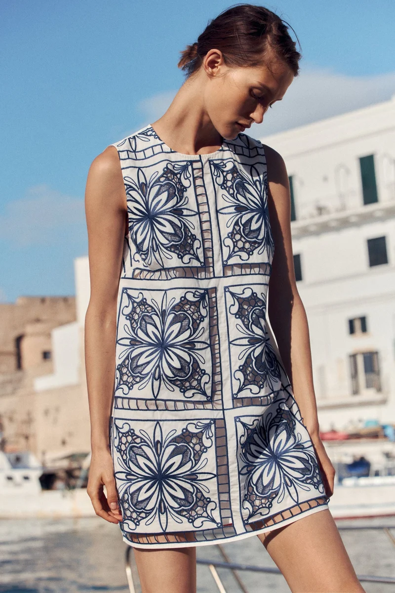 H&M Broderie anglaise shift dress