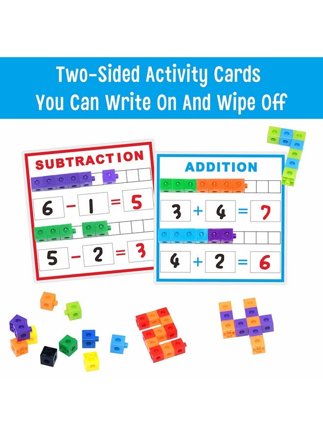 سبرايت جرو مكعبات ربط الرياضيات من SpriteGru، أدوات تفاعلية لمكعبات الرياضيات مع بطاقات أنشطة، عدادات رياضية لمكعبات الربط لأنشطة تعلم رياض الأطفال - Image 2