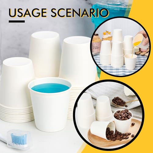RACETOP 300 Pack Paper Cups 3 oz, Bathroom Cups 3 oz, Disposable Bathroom Paper Cups, Small Mouthwash Cups, Ideal for Party, Travel, Events, Picnic, BBQ - Image 5