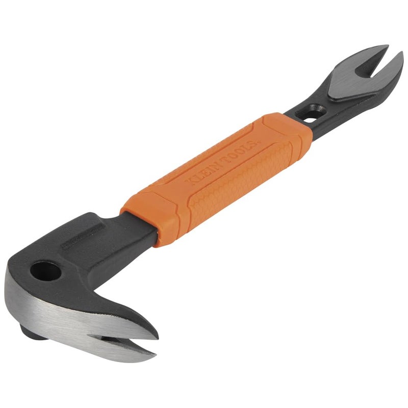 Klein Tools 66091 Nail Puller with Integrated Dimpler, Heavy-Duty Carbon Steel Cats Paw Pry Bar, 8-Inch - Image 1