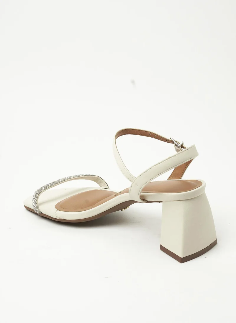 VIZZANO Off White Women’s Slip-On Sandals – Comfortable Casual Footwear for Girls & Women for Women | Best Price UAE