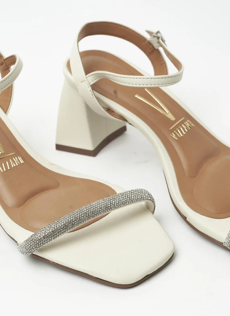 VIZZANO Off White Women’s Slip-On Sandals – Comfortable Casual Footwear for Girls & Women for Women | Best Price UAE