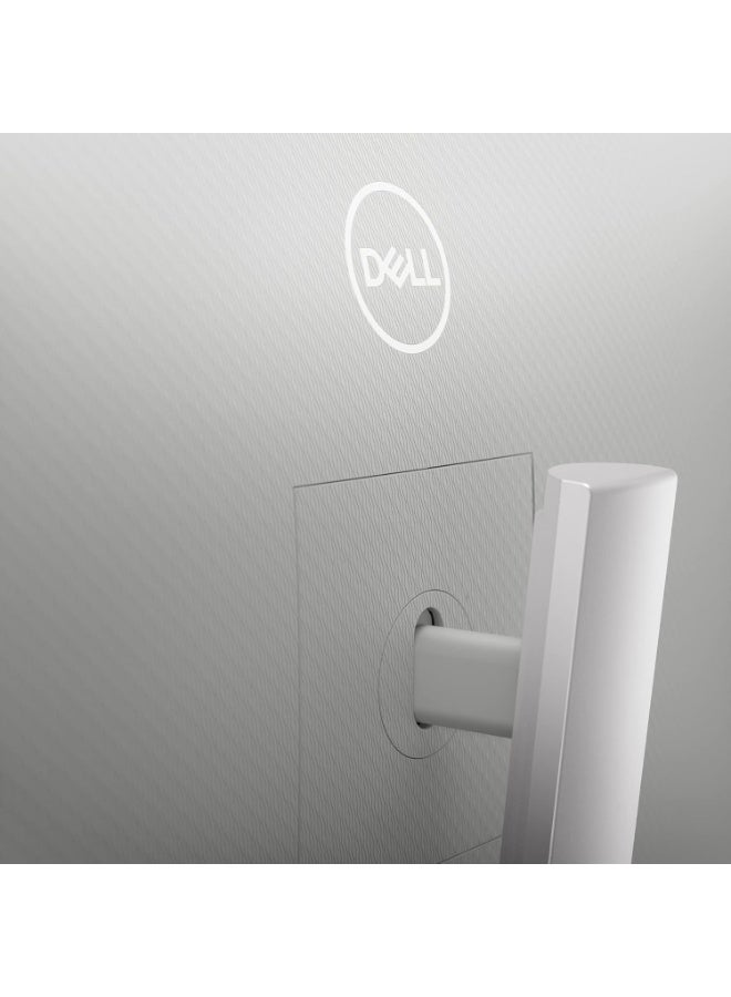 شاشة ديل S2722DZ مقاس 27 بوصة للعمل من المنزل، مزودة بميزات مؤتمرات الفيديو، وكاميرا مدمجة، وميكروفونين مزدوجين بخاصية إلغاء الضوضاء، ومنفذ USB-C، ونسبة عرض إلى ارتفاع 16:9، وزمن استجابة 4 مللي ثانية، ودقة QHD - فضي - Image 4