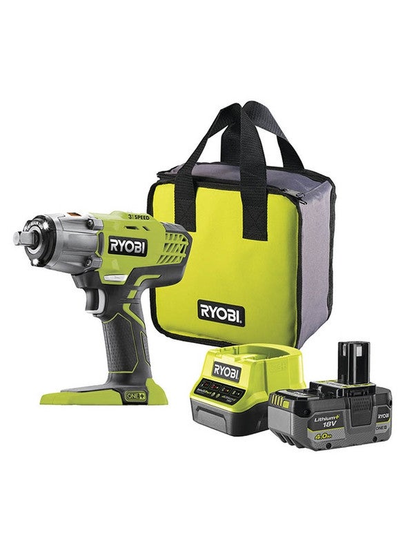 Ryobi Cordless Impact Wrench 1/2 inch, 18V, 3-Speed, 400Nm, 2.4kg - Image 1