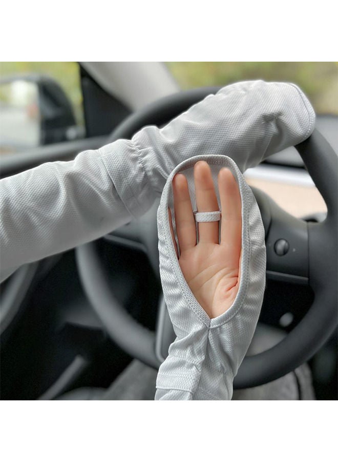 قفازات الحماية من أشعة الشمس للحماية من الأشعة فوق البنفسجية قفازات القيادة ، الأكمام الحماية من أشعة الشمس بدون أصابع ، الأكمام UPF50 + ، الأكمام الرياضية في الهواء الطلق - Image 1