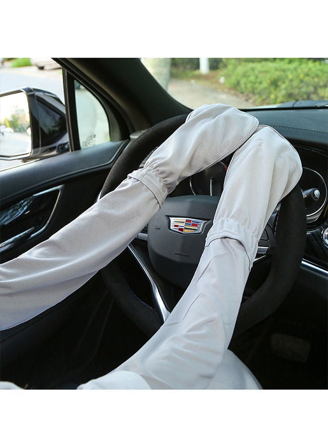 قفازات الحماية من أشعة الشمس للحماية من الأشعة فوق البنفسجية قفازات القيادة ، الأكمام الحماية من أشعة الشمس بدون أصابع ، الأكمام UPF50 + ، الأكمام الرياضية في الهواء الطلق - Image 3