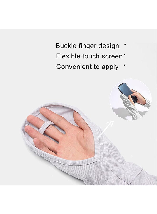 قفازات الحماية من أشعة الشمس للحماية من الأشعة فوق البنفسجية قفازات القيادة ، الأكمام الحماية من أشعة الشمس بدون أصابع ، الأكمام UPF50 + ، الأكمام الرياضية في الهواء الطلق - Image 5