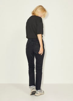 JJXX High Waist Mom Fit Black Women's Trousers 12203849  - Image 2