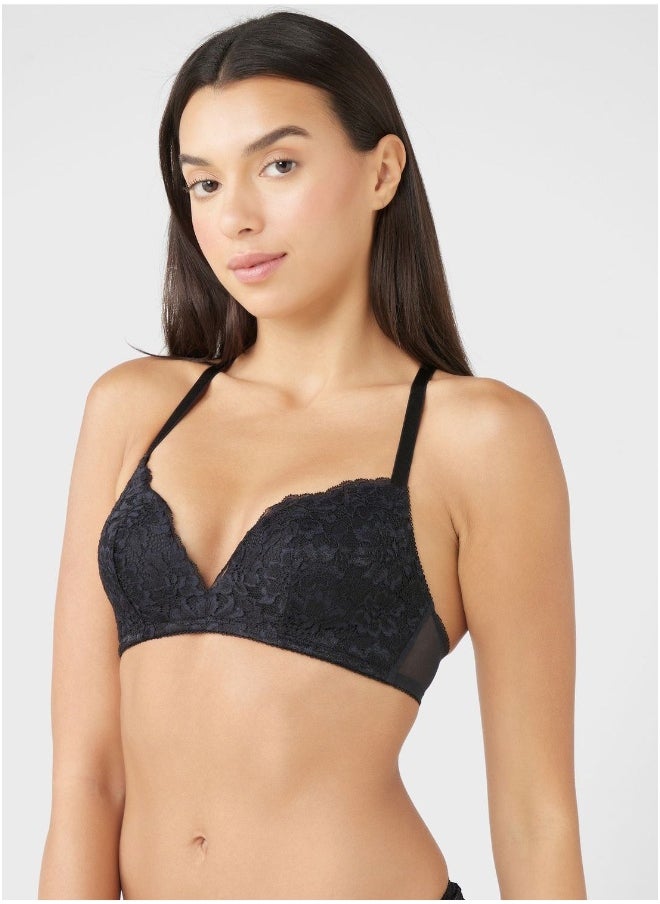 Isla & Evie - Back Strappy Printed Bra - Image 1