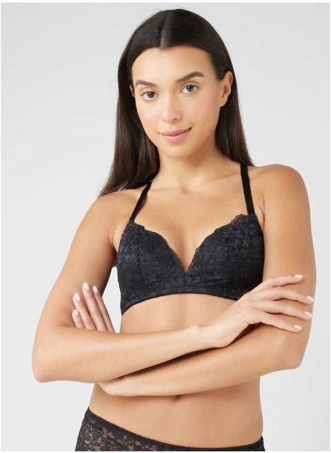 Back Strappy Printed Bra