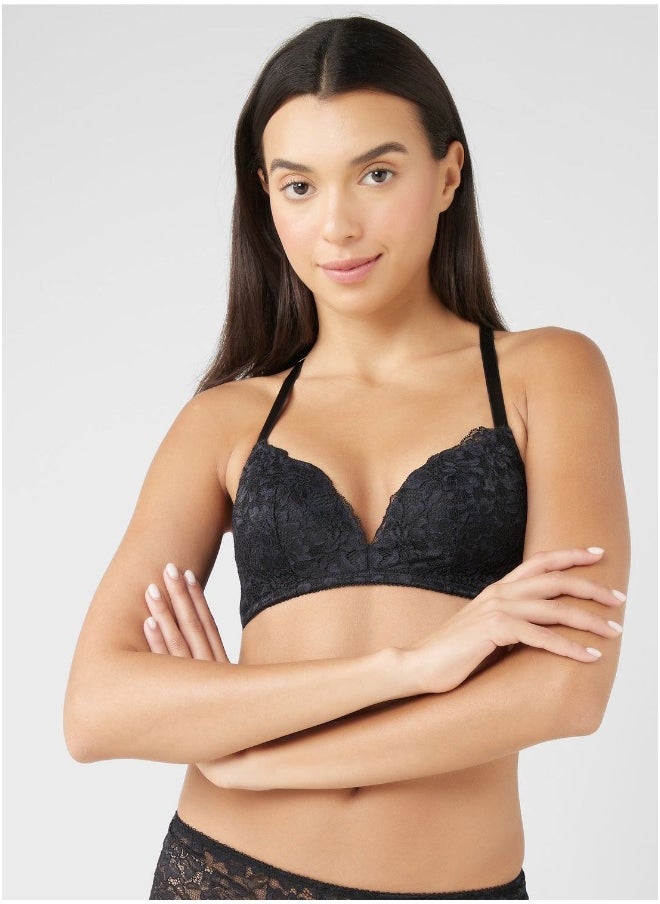Isla & Evie - Back Strappy Printed Bra - Image 1