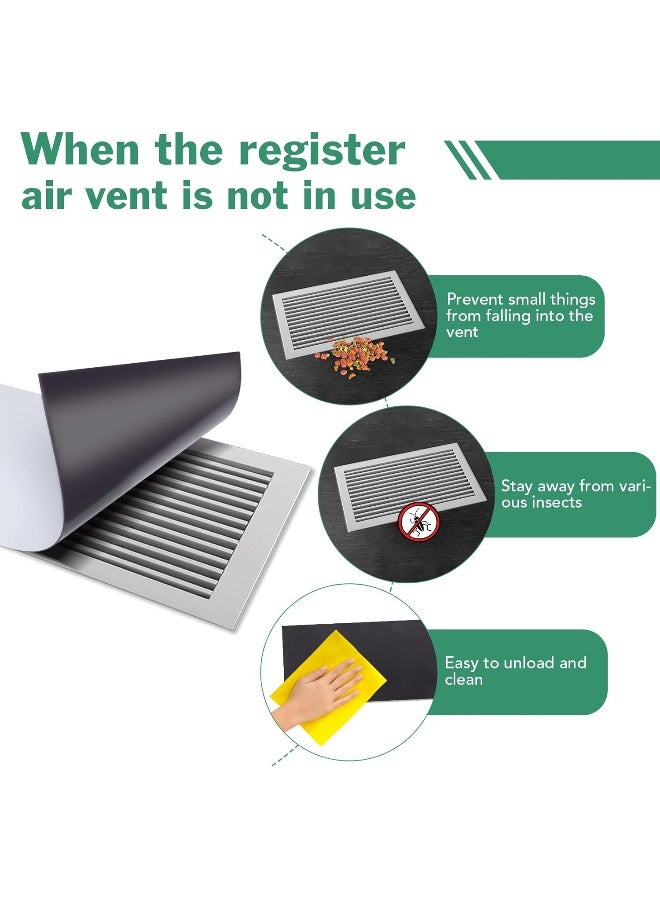 Magnetic Vent Covers 5.5"x12", 3 Pack Strong Floor Vent Covers for Home Floor Standard Air Registers, Air Conditioner Vent Covers for Wall, Air Register, Ceiling Vents, RV, Home HVAC and AC Vents - Image 1