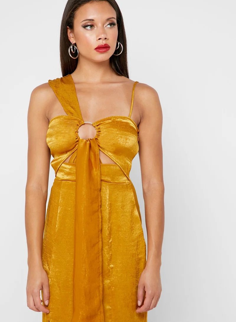 Missguided Ring Split Dress