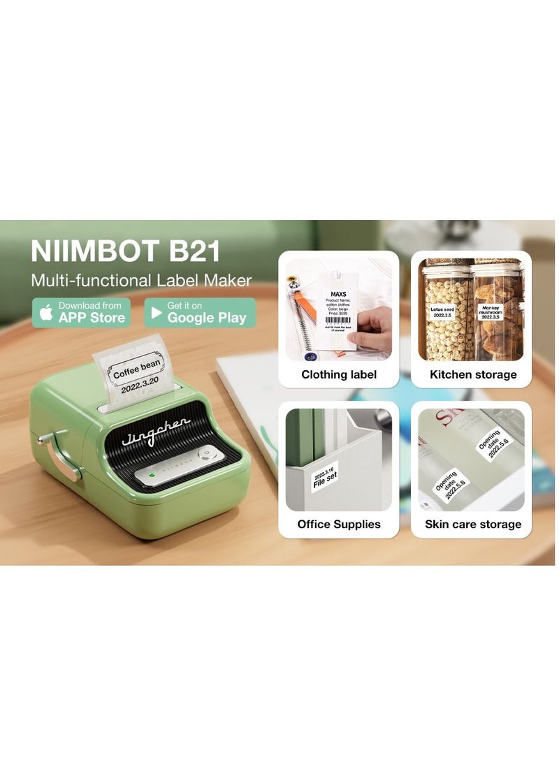 NIIMBOT Niimbot B21 Portable Wireless BT Thermal Label Maker Sticker Printer With Rfid Recognition Great For Supermarket Clothing Jewelry Retail  - Image 4