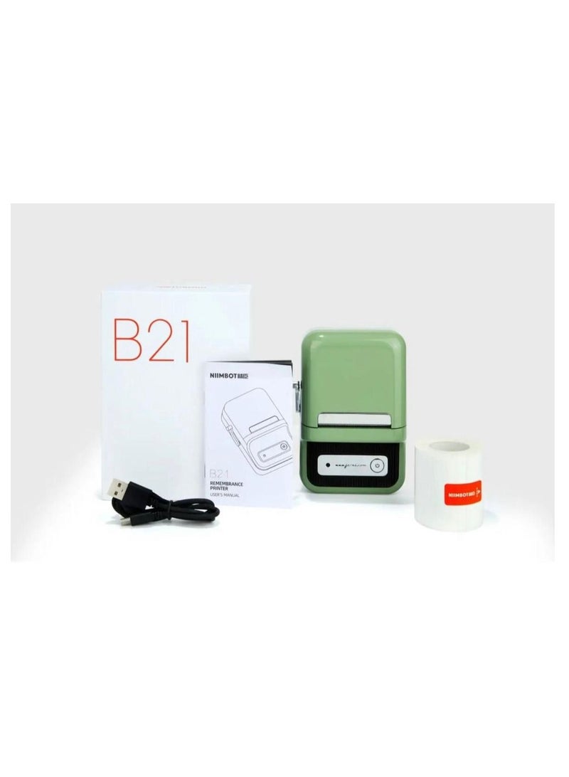 NIIMBOT Niimbot B21 Portable Wireless BT Thermal Label Maker Sticker Printer With Rfid Recognition Great For Supermarket Clothing Jewelry Retail  - Image 1