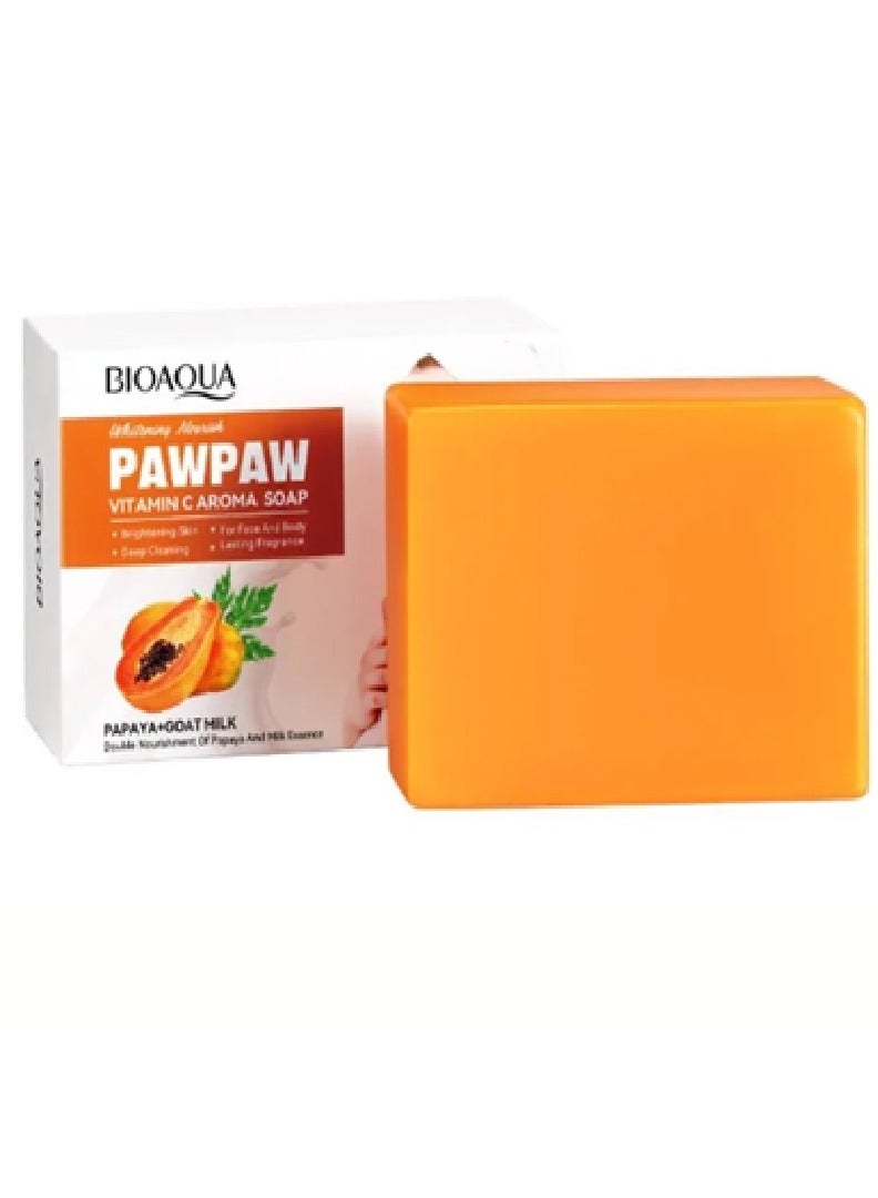 BIOAQUA Paw Paw Vitamin C Papaya Soap 100g - Image 1