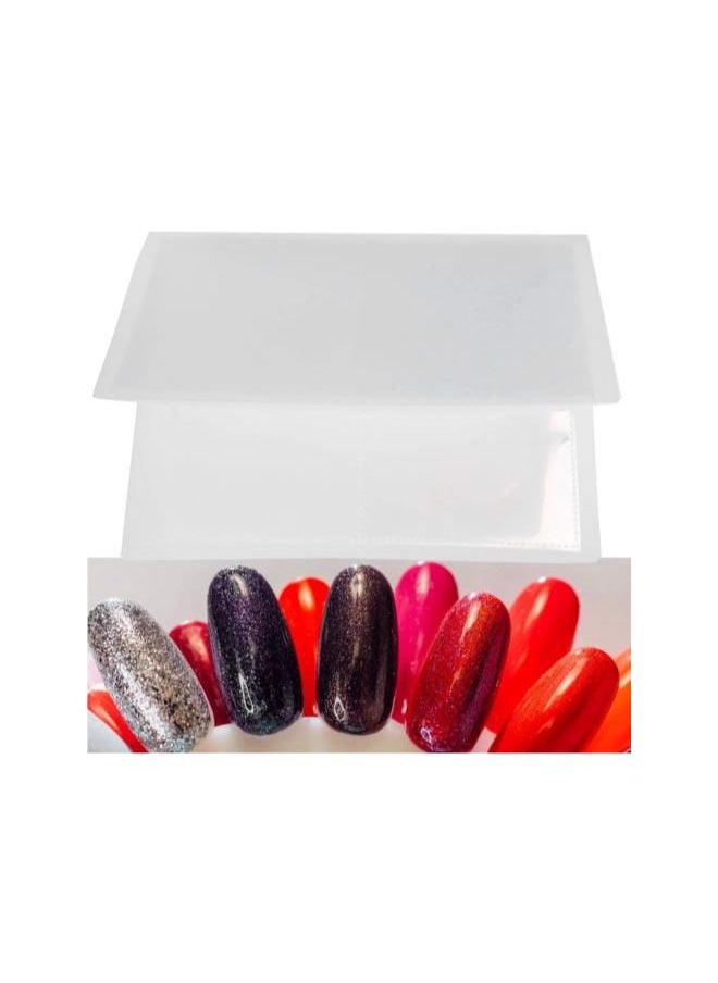 WYBOT - 20 Pages Nail Sticker Decal Collecting Albums Holder, Sticker Storage Holder and Collector, Nail Art Display Showing Book Cont, Album Holder Sticker for Nails Nail Stamp Book case - Image 1
