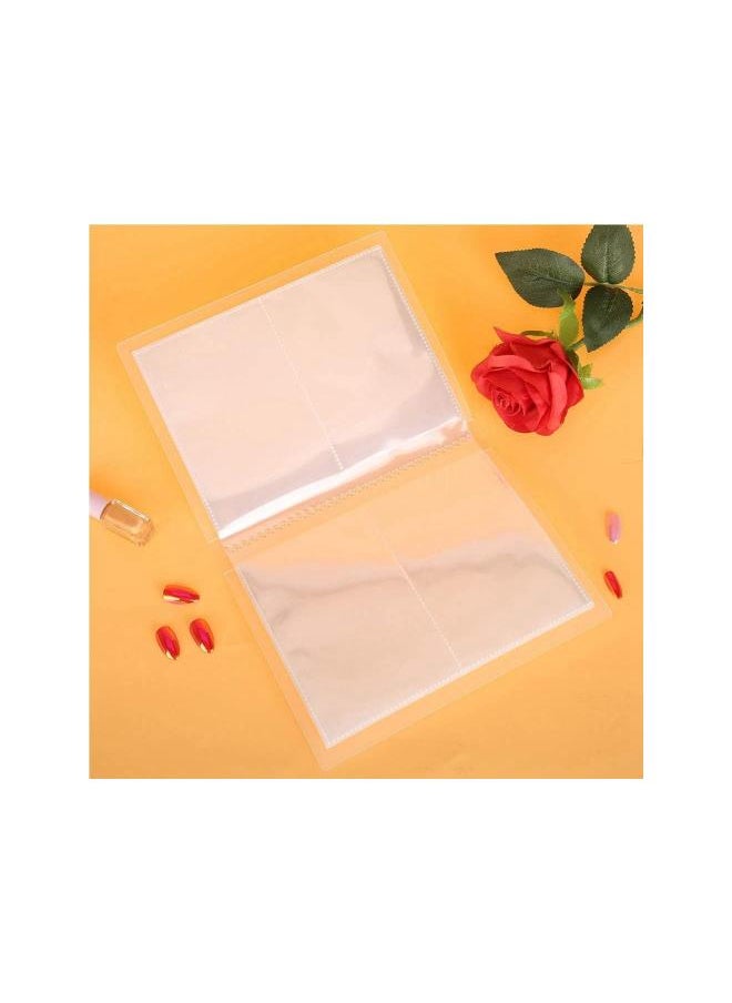 WYBOT - 20 Pages Nail Sticker Decal Collecting Albums Holder, Sticker Storage Holder and Collector, Nail Art Display Showing Book Cont, Album Holder Sticker for Nails Nail Stamp Book case - Image 1