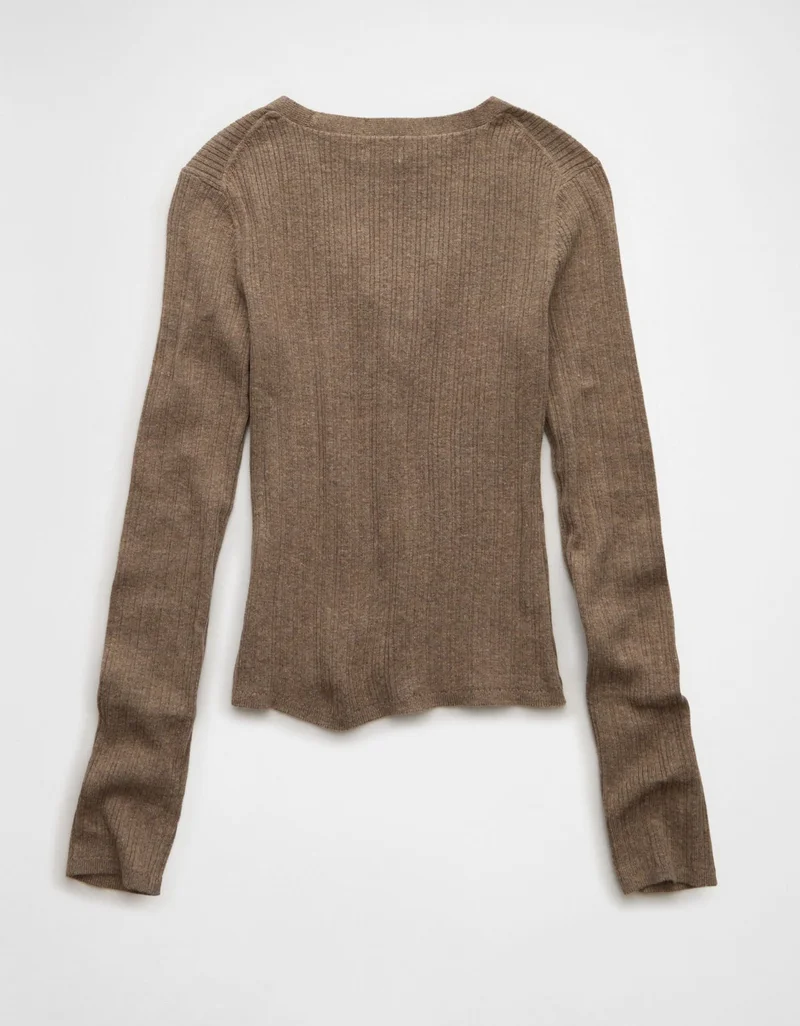 American Eagle  AE Lace-Up Sweater for Women | Best Price UAE