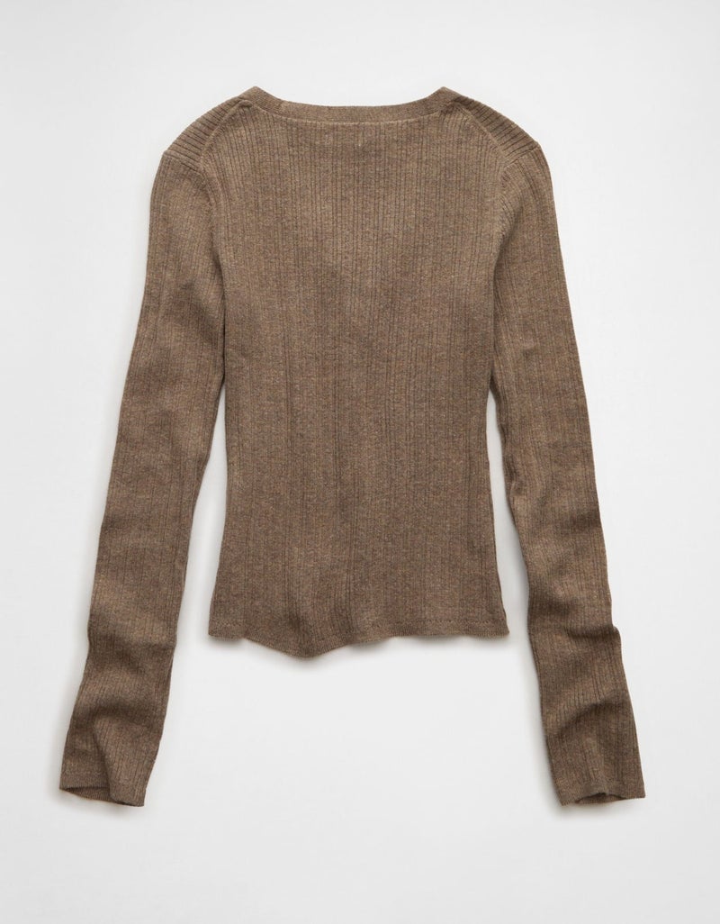 American Eagle AE Lace-Up Sweater - Image 5