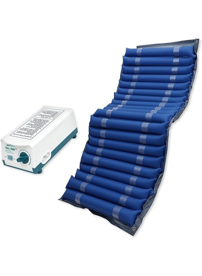 مرتبة هوائية ضد قرح الفراش مع مضخة هواء – أزرق، جودة عالية من المنتج الأصلي - Image 1