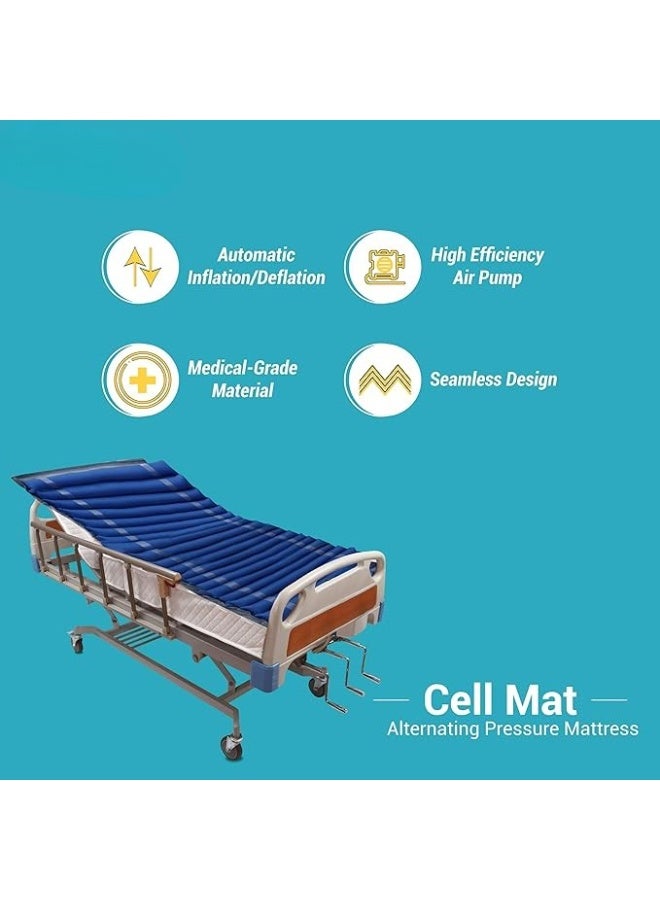 مرتبة هوائية ضد قرح الفراش مع مضخة هواء – أزرق، جودة عالية من المنتج الأصلي - Image 3