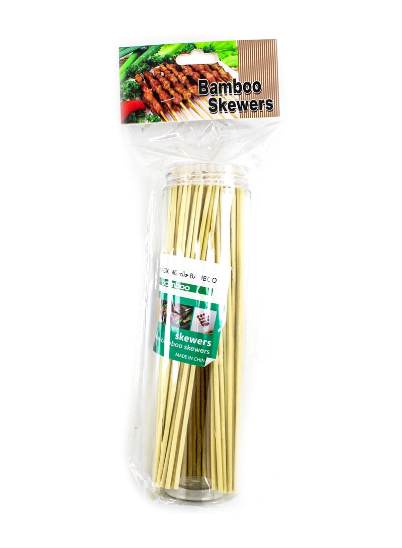 Natural Bamboo Skewers Wooden Skewers, Skewer Sticks ,kebab Sticks, Short Skewers,Wooden Kebab Skewers -Skewers for Fruit Kabobs,Appetizer, Chocolate Fountain, Cocktail More Food, (8-Inch(100pcs))  - Image 5