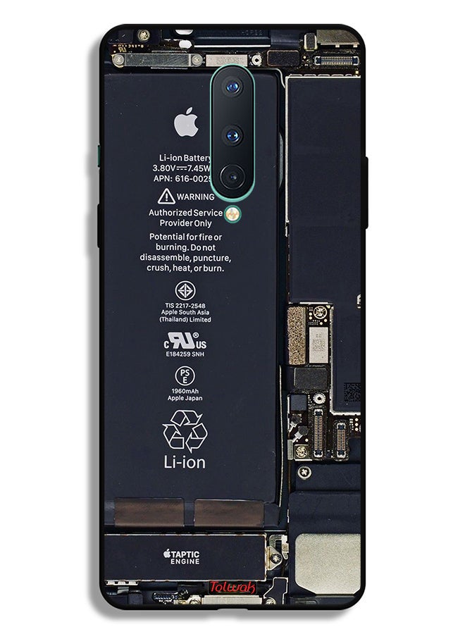 Tolwak غطاء حماية للهاتف من نوع OnePlus 8 4G بنمط دائرة كهربائية - Image 2