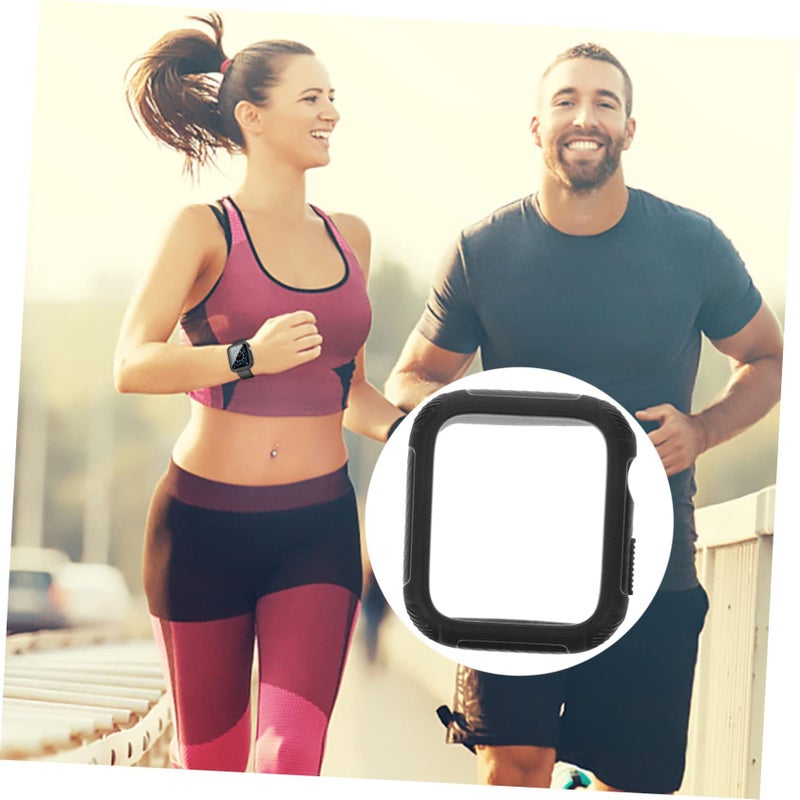 Clear TPU Tempered Glass Watch Cover Protective Case For Apple Watch 42mm - Image 4