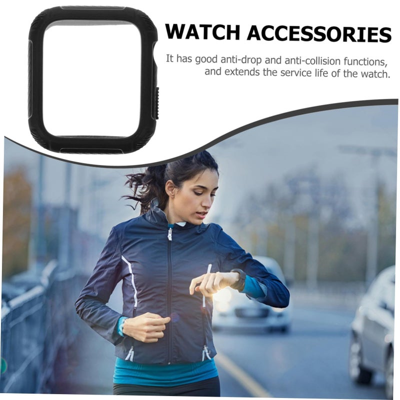 Clear TPU Tempered Glass Watch Cover Protective Case For Apple Watch 42mm - Image 5
