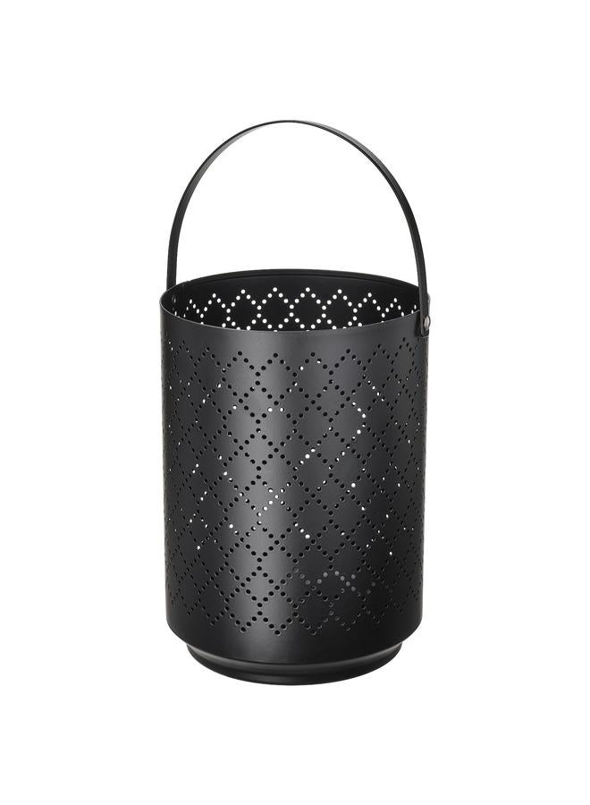 Zaboon Lantern for block candle, black, 22 cm - Image 1