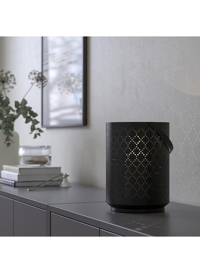 Zaboon Lantern for block candle, black, 22 cm - Image 4