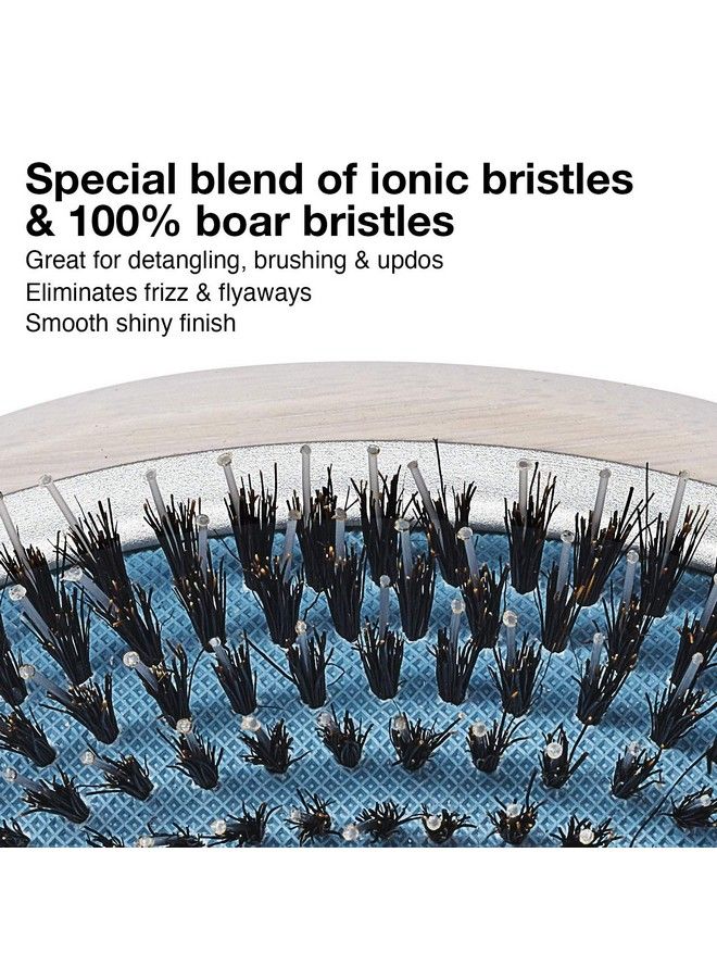 Olivia Garden Ecohair Paddle Bamboo Hair Brush Ehco Combo - Image 5