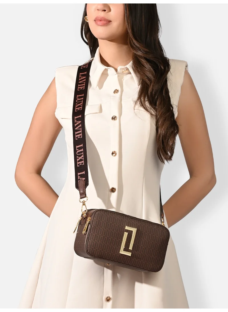 لافي حقيبة لافي لوكس نسائية فينّي  صندوق كروس بودي شوكولاتة