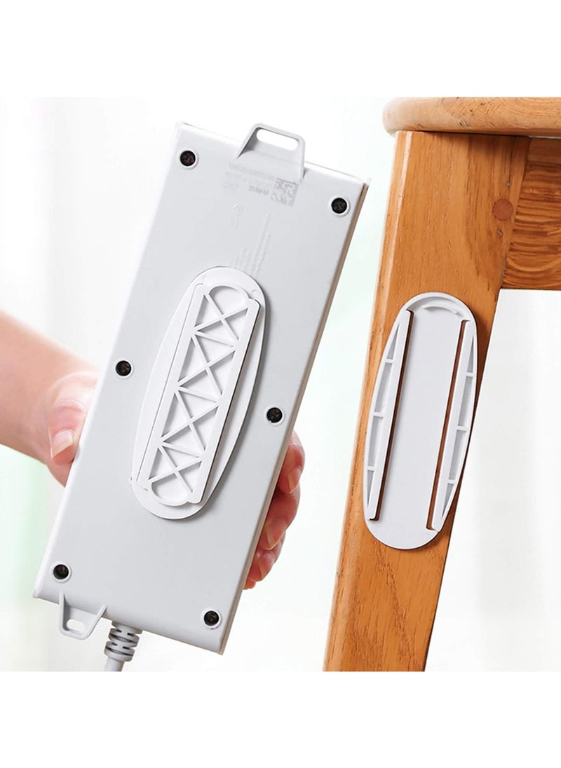 Oasisgalore 4Packs Power Strip Holder Fixator for Desk, Wall, WiFi Router, Paper Towel Box  - Image 3