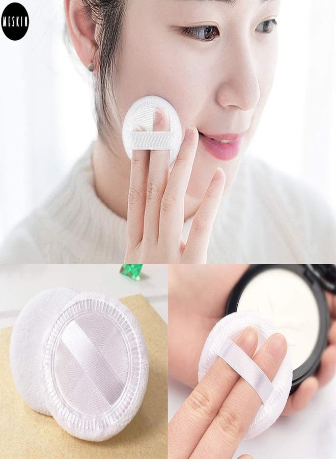 MeSkin Beauty Makeup Powder Puff, Foundation Puff, Sponge for Smooth Coverage | Ultra Soft | Travel-Friendly | Beauty Blender | Round Shape Reusable Cosmetic Powder Puff Wet & Dry Tool - Pack of 3 - Image 2