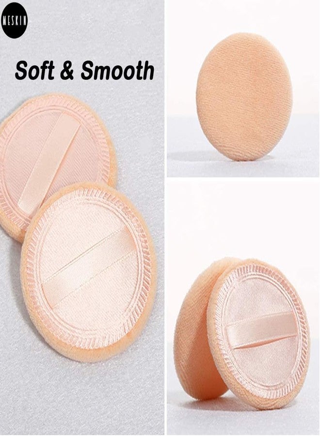 MeSkin Beauty Makeup Powder Puff, Foundation Puff, Sponge for Smooth Coverage | Ultra Soft | Travel-Friendly | Beauty Blender | Round Shape Reusable Cosmetic Powder Puff Wet & Dry Tool - Pack of 3 - Image 3
