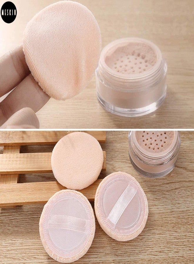 MeSkin Beauty Makeup Powder Puff, Foundation Puff, Sponge for Smooth Coverage | Ultra Soft | Travel-Friendly | Beauty Blender | Round Shape Reusable Cosmetic Powder Puff Wet & Dry Tool - Pack of 3 - Image 5