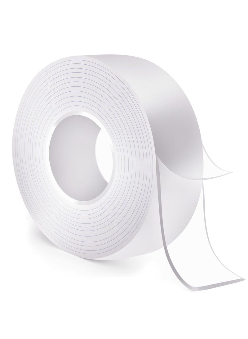 كاسابيلا دى براند شريط لاصق نانو مزدوج الجوانب شديد التحمل من كازا بيلا، مقاس 3 سم × 3 م، قابل لإعادة الاستخدام والإزالة والغسل، شفاف، مناسب للجدران والسجاد والموكيت وأعمال التركيب المنزلية، لاصق قوي للجدران في المنزل والمكتب والمطبخ - لا يترك أي بقايا، قابل للغسل، لا يترك أثراً - Image 1