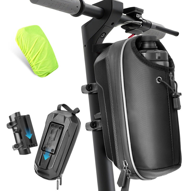 GXCROR Electric Scooter Bag 2L Large Capacity Waterproof Front Hanging Storage Bag Portable Handlebar Bag for Carrying Phone Bottle Charger Tools