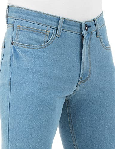 INKD Men's Contrast Stitch Stretchable Regular Fit Jeans - Image 4