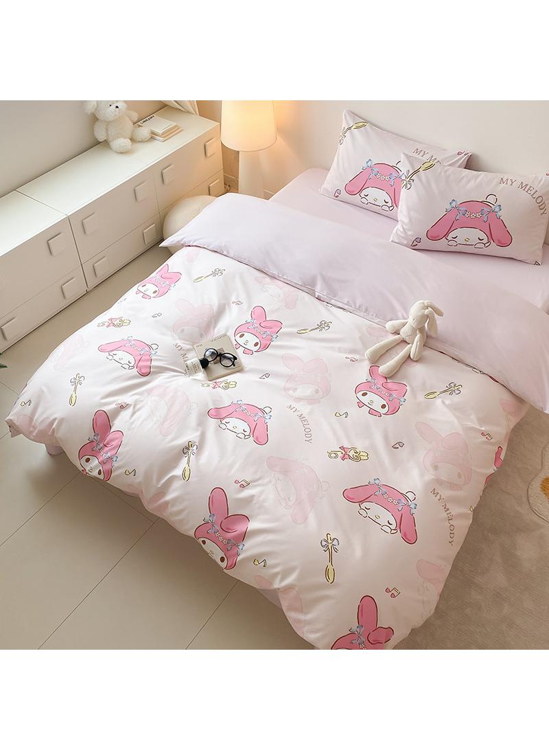 Bluejw 4-Piece My Melody Cotton Comfortable Set Fitted Sheet Set Children'S Day Gift Birthday Gift - Image 1