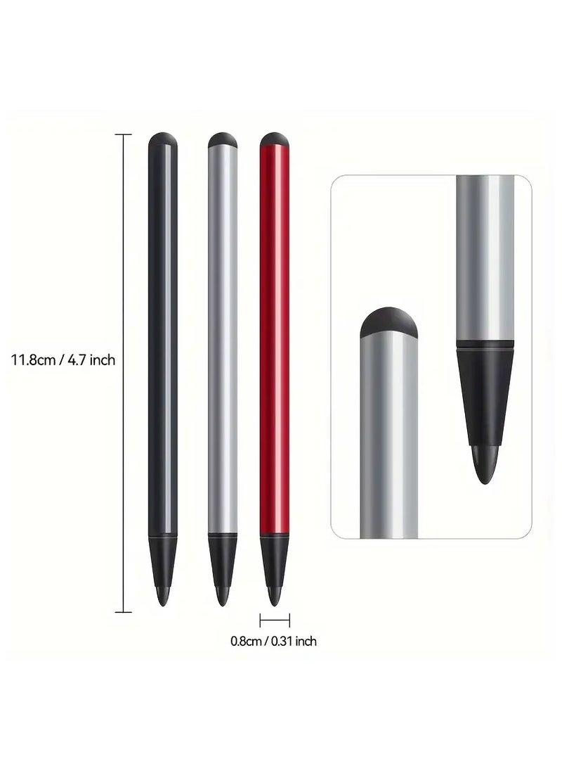 Generic - [3 Packs] 2 In 1 Phone Touch Screen Stylus Pen, Dual-Functions Stylus Pen For IPhone 14 13 12 11 Pro Max X, Samsung S23 S22 5G Plus, For Tablets, For IPad Air Pro Mini Tab GPS PDA - Image 1