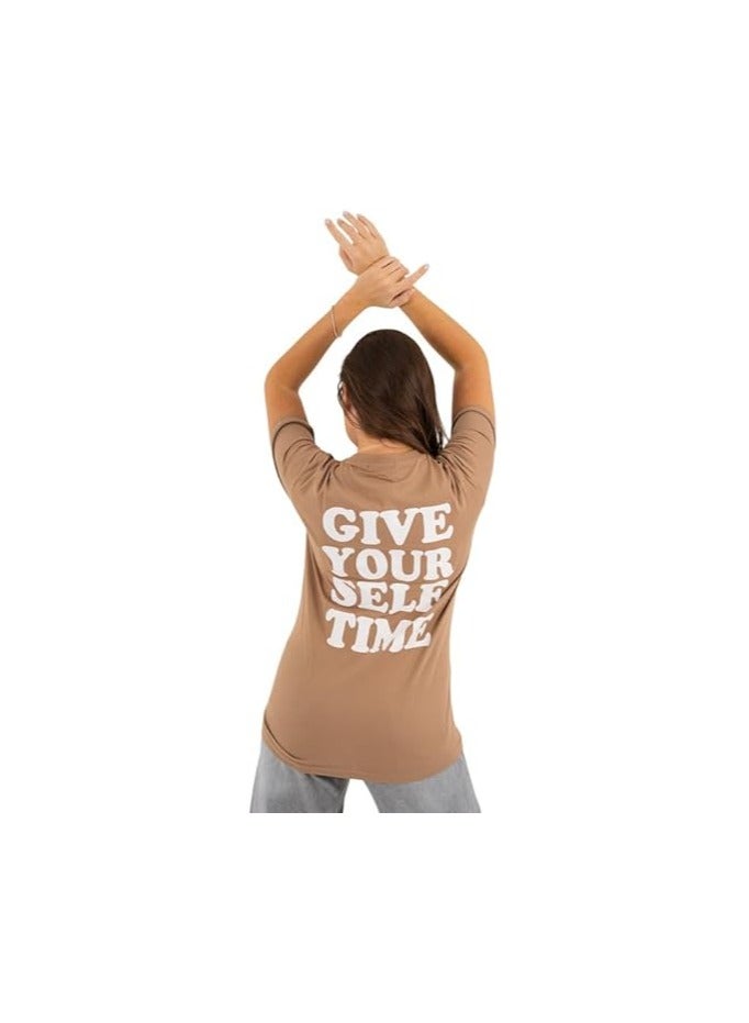 Mosca Women's Wear Give Yourself Printed Short Sleeve Cotton T-Shirt - Image 3