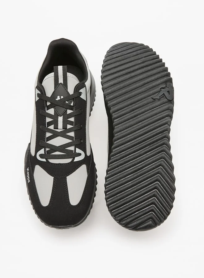 Kappa Men's Embossed Sports Shoes with Lace-Up Closure