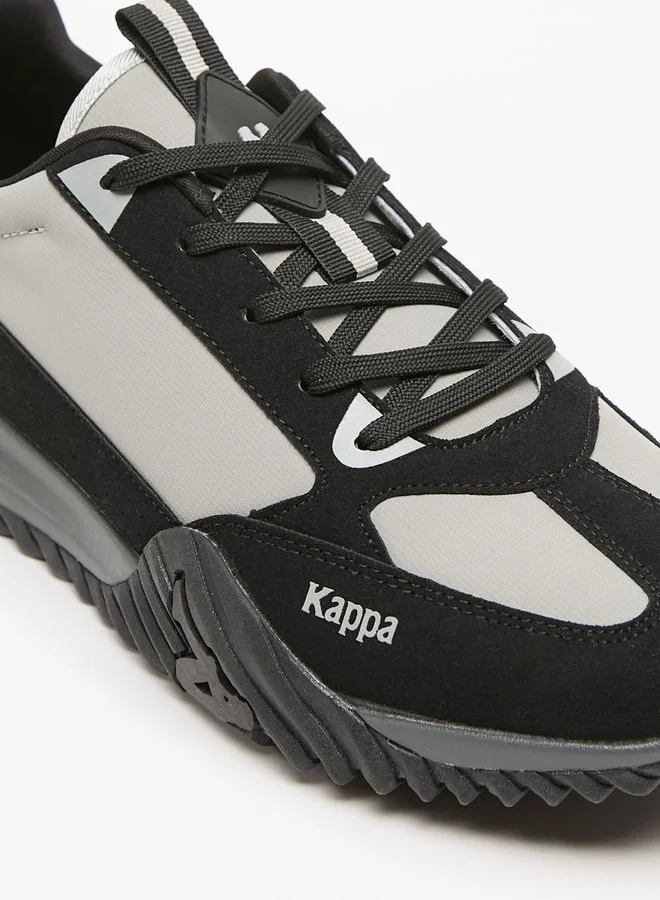 Kappa Men's Embossed Sports Shoes with Lace-Up Closure
