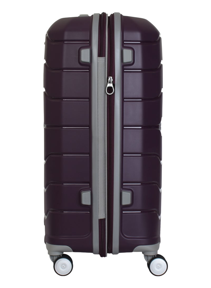 سامسونايت حقيبة سفر فريفورم 68/24 صلبة بعجلات دوارة – لون بنفسجي جمشتي - Image 4